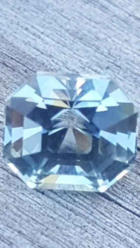 1.04ct ICE BLUE ASCHER CUT MONTANA SAPPHIRE