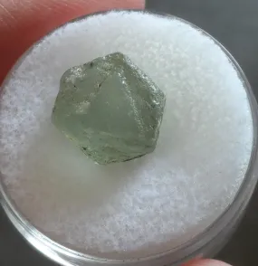 10.59 CTS. GORGEOUS FROST GREEN MONTANA SAPPHIRE ROUGH CRYSTAL