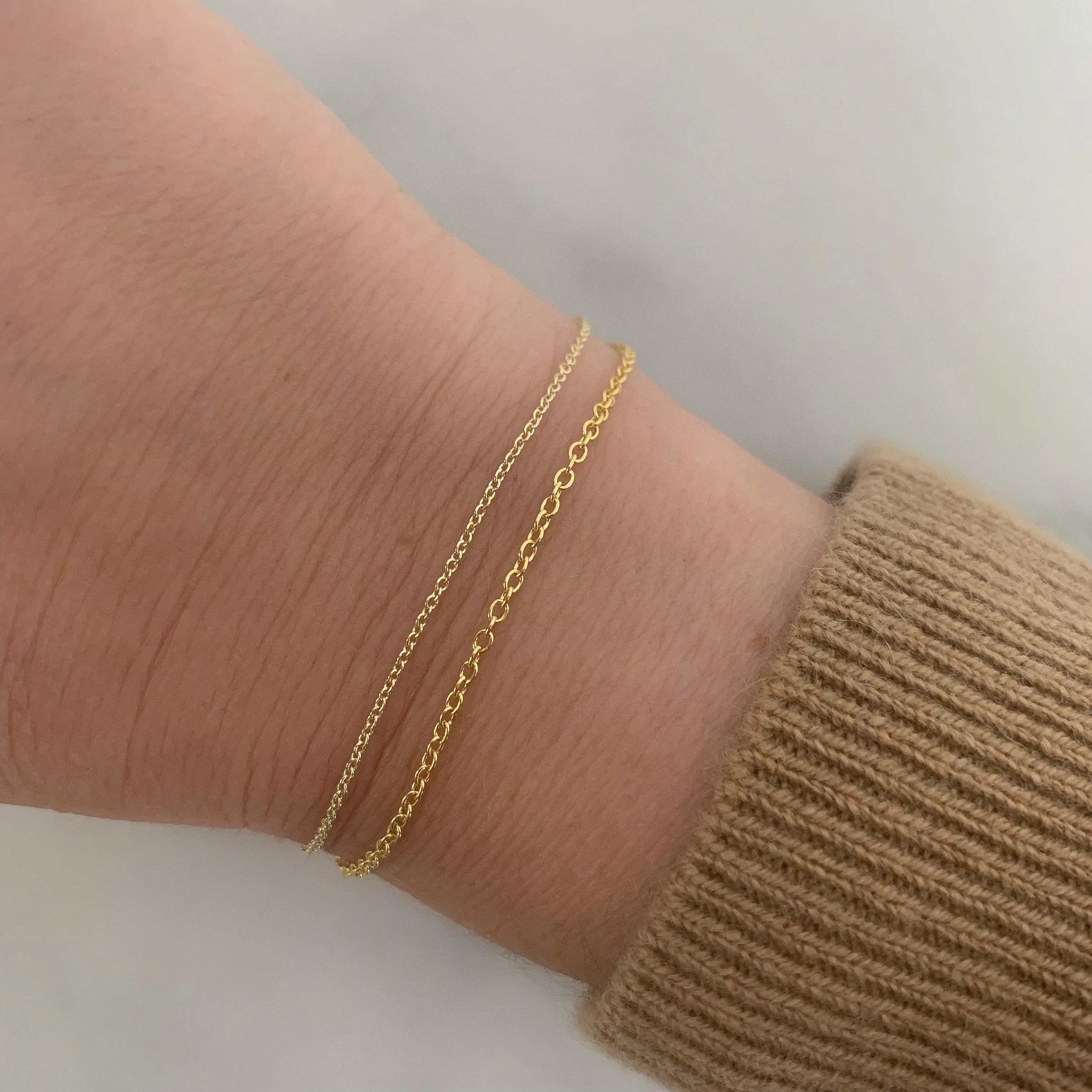 10K Gold Diamond Initial Bracelet