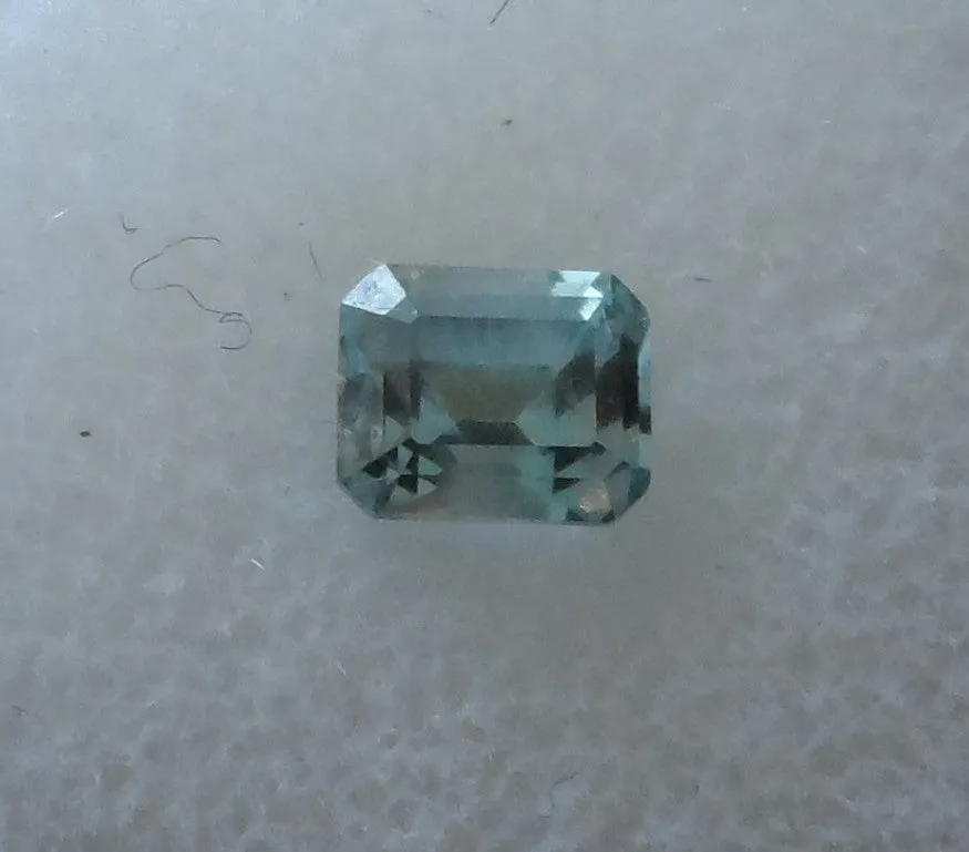 1.14 CTS. EMERALD CUT BABY BLUE MONTANA SAPPHIRE