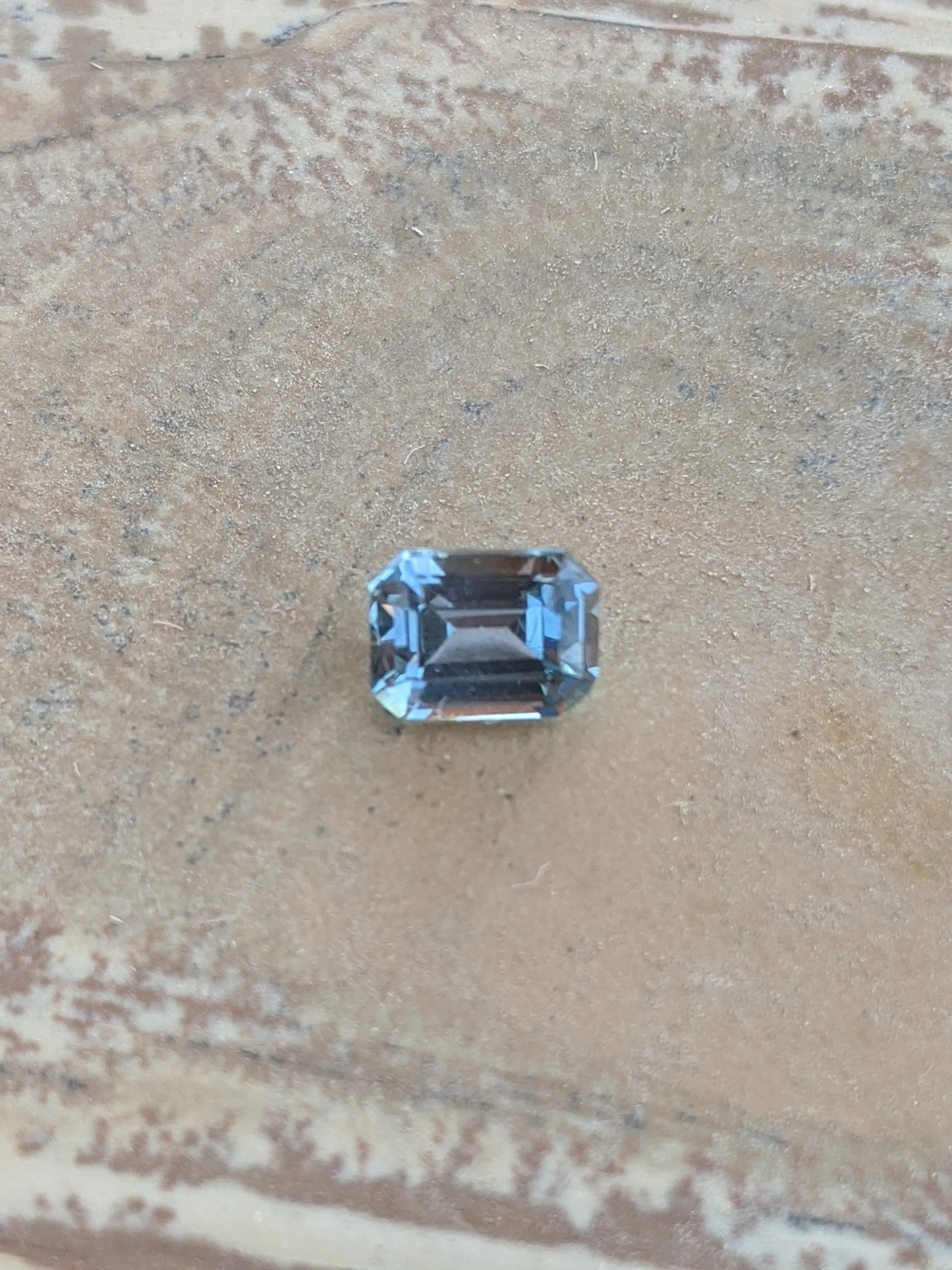 1.26ct. Emerald cut Sapphire.