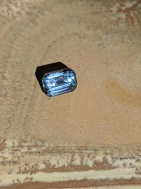 1.26ct. Emerald cut Sapphire.