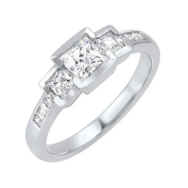 14KT WHITE GOLD DIAMOND (1/2CTW) RING