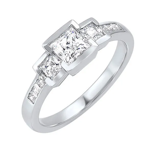 14KT WHITE GOLD DIAMOND (1CTW) RING