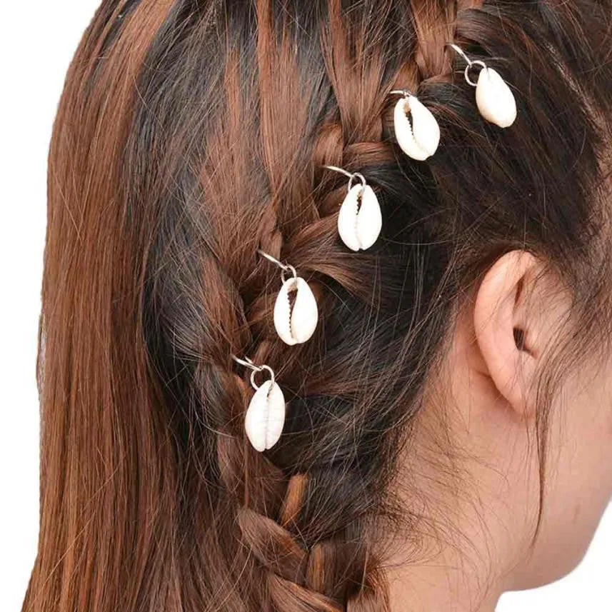 1Set/5Pcs Hair Clip Fashion Girl Punks Shell Star Hair Accessories For Girls Acessorios Para Cabelo#121 SM6