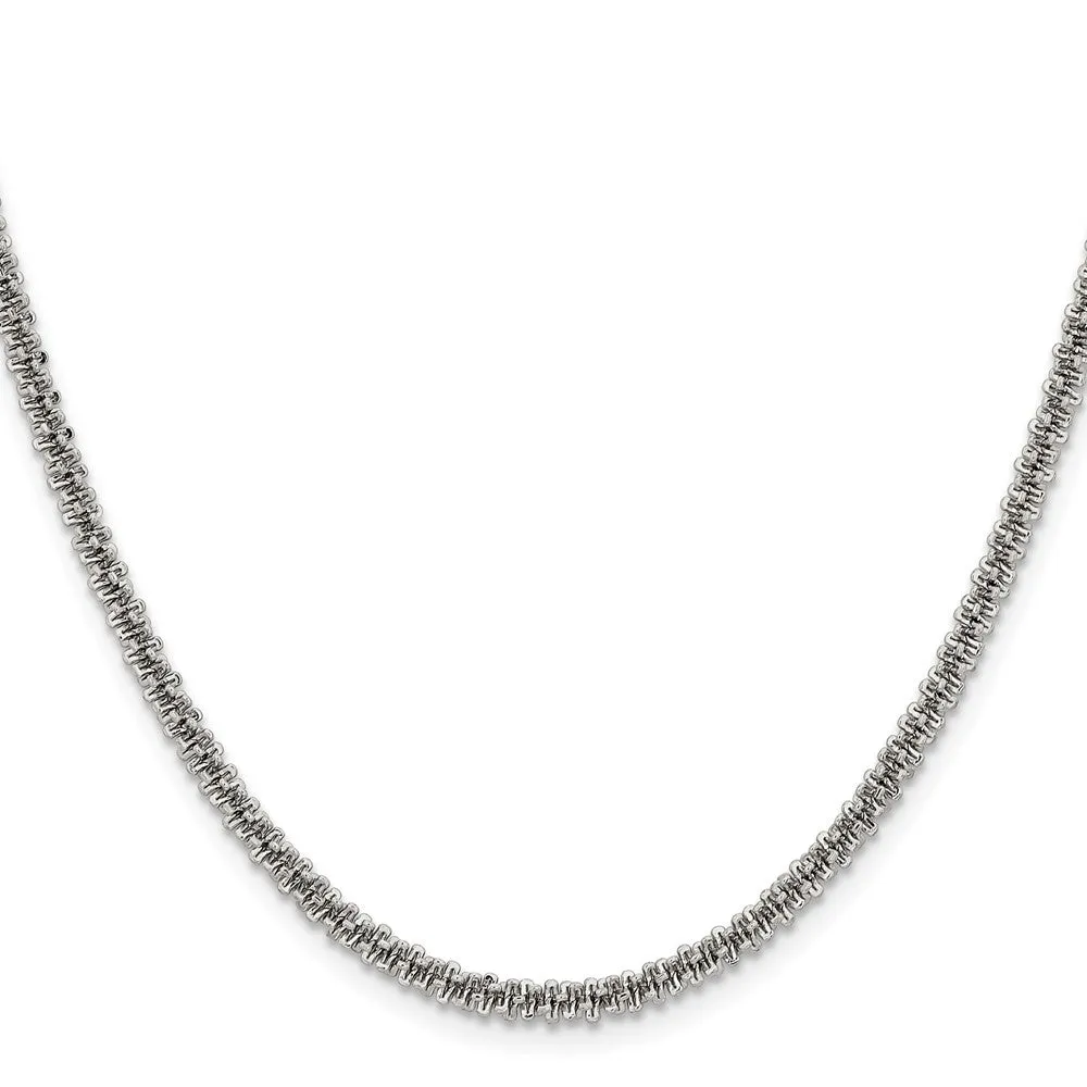 3.25mm Stainless Steel Cyclone Chain Necklace