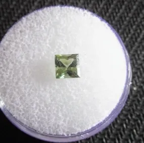 .69ct PRINCESS CUT GREEN MONTANA SAPPHIRE