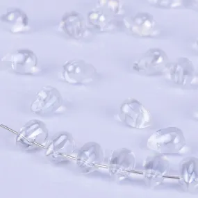 6*9mm Glass Teardrop Beads Czech beads Glass drop Beads Glass Beads Tiny Drops Seed Beads white 50pcs