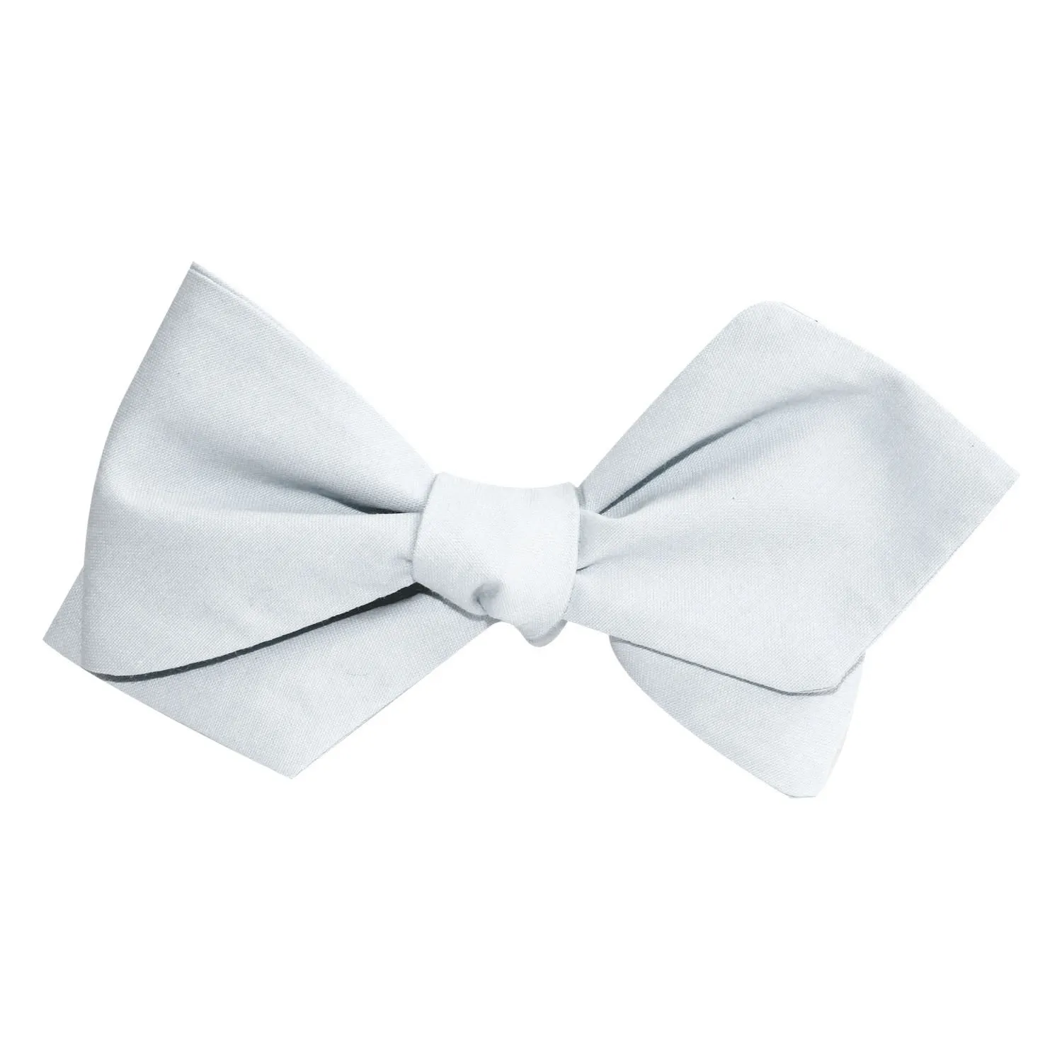 Alice Blue Cotton Self Tie Diamond Bow Tie