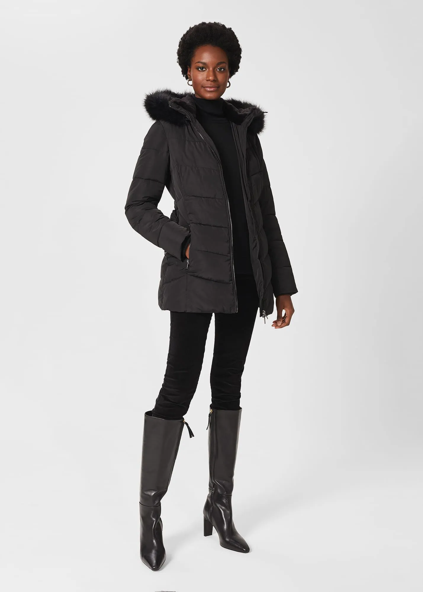 Allie Belted Puffer Jacket 