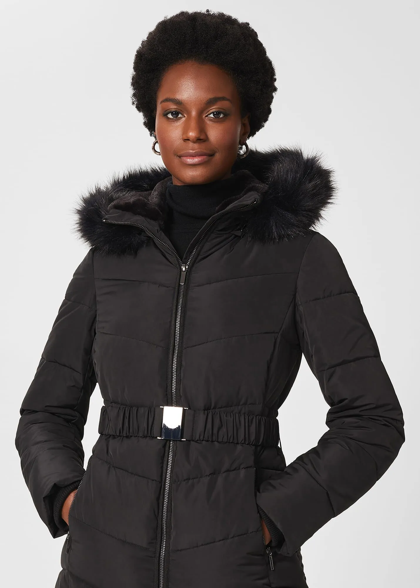 Allie Belted Puffer Jacket 