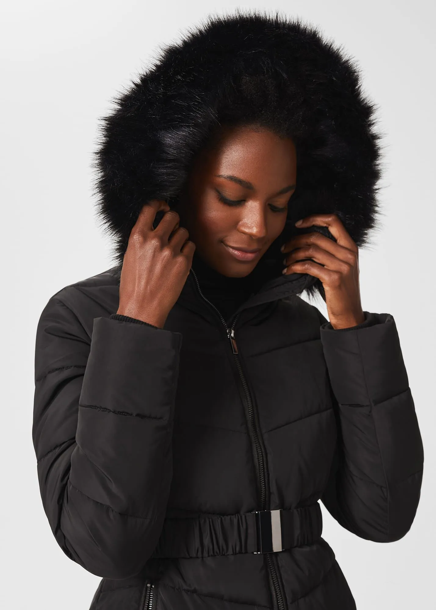 Allie Belted Puffer Jacket 