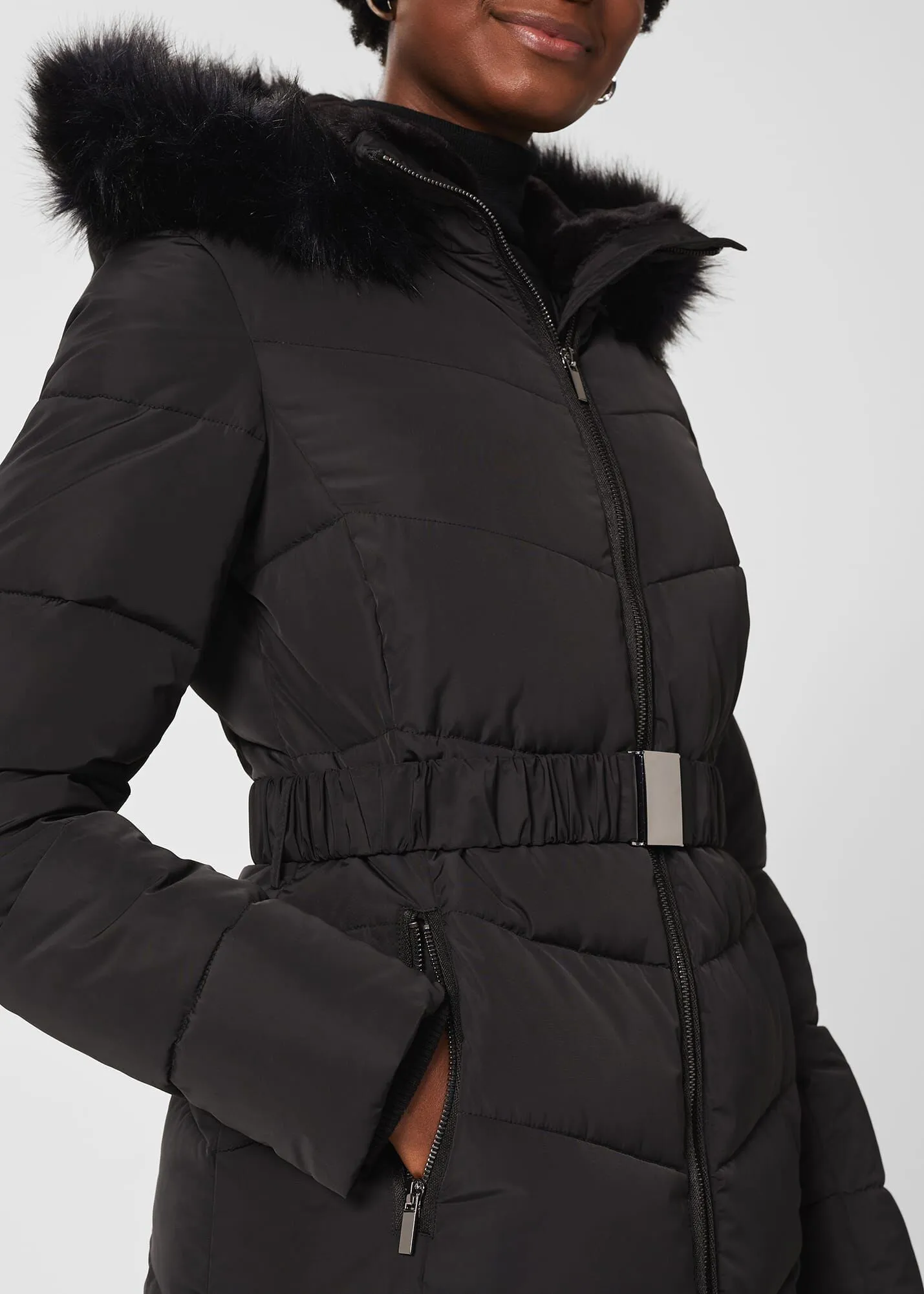 Allie Belted Puffer Jacket 