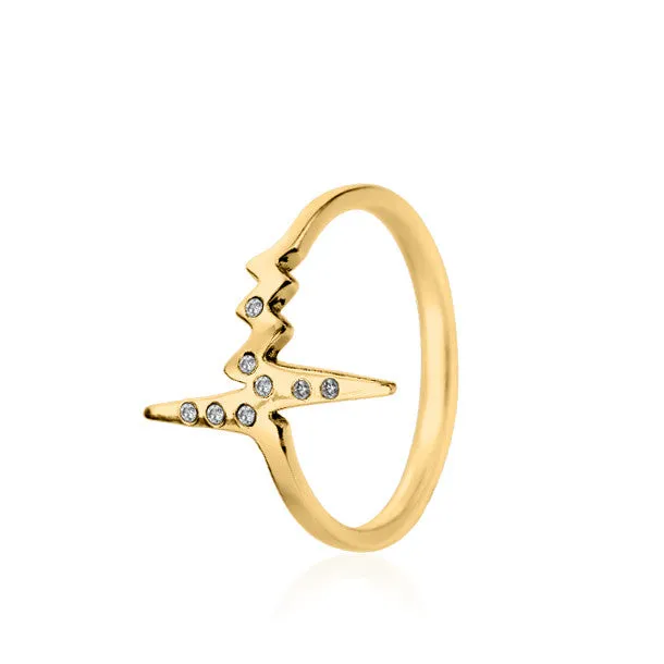 AMOUR TINY HEARTBEAT DIAMOND RING