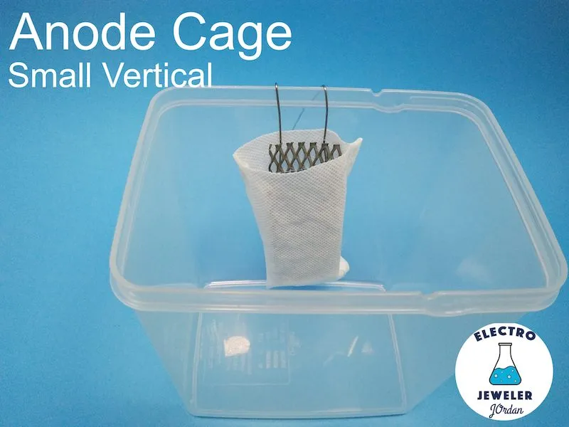 Anode cage vertical 1-2 liter size