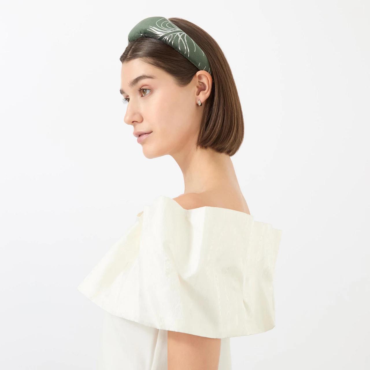 AOIFE MULLANE Halo Padded Headband - Moss