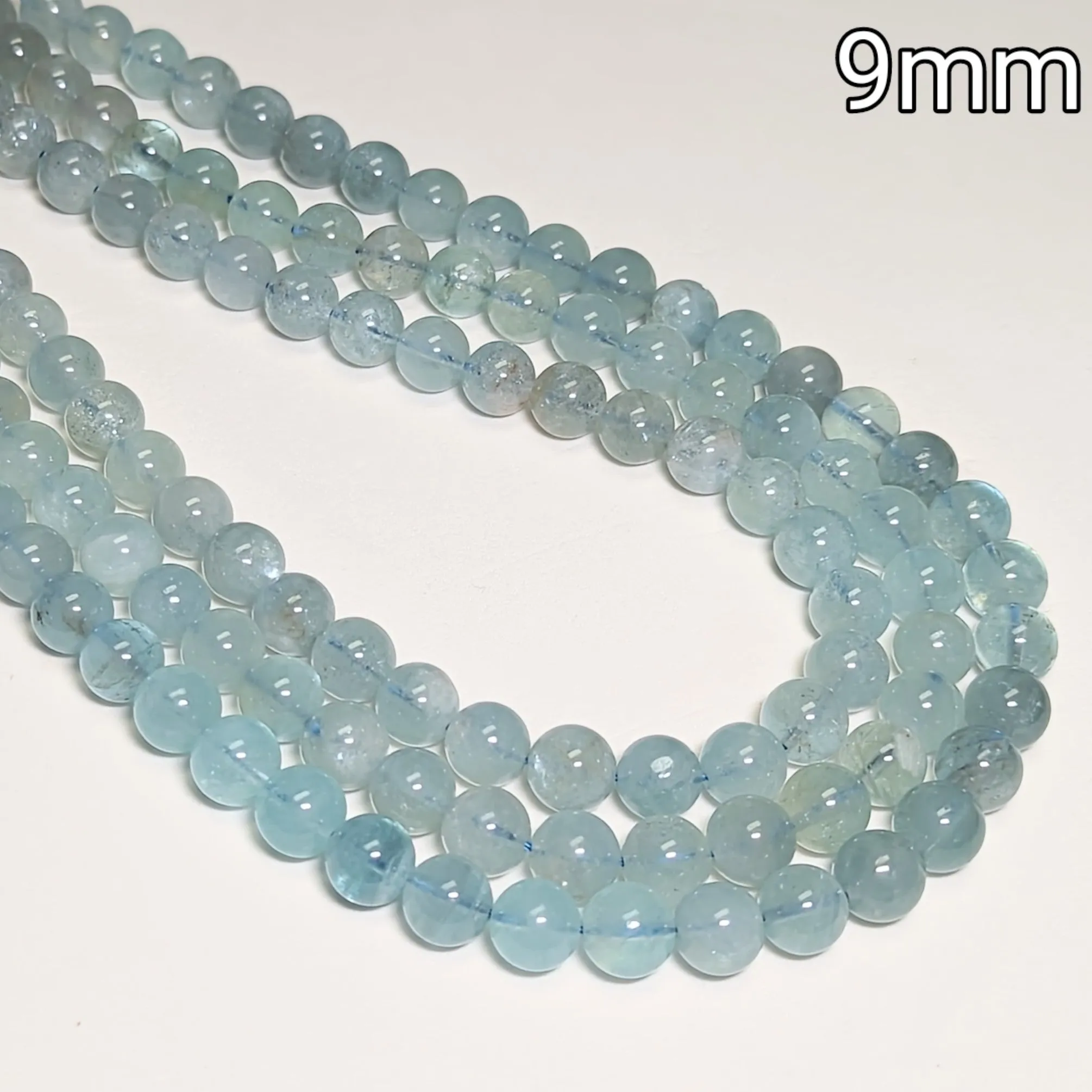 Aquamarine Round Beads