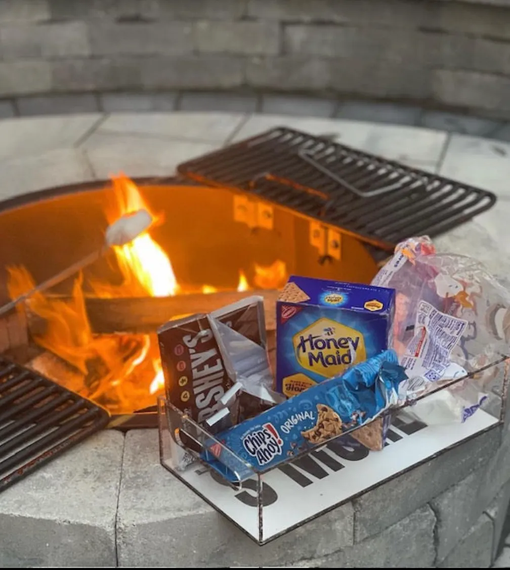 Bagels  & Smores Acrylic Trays with Slotted Handles