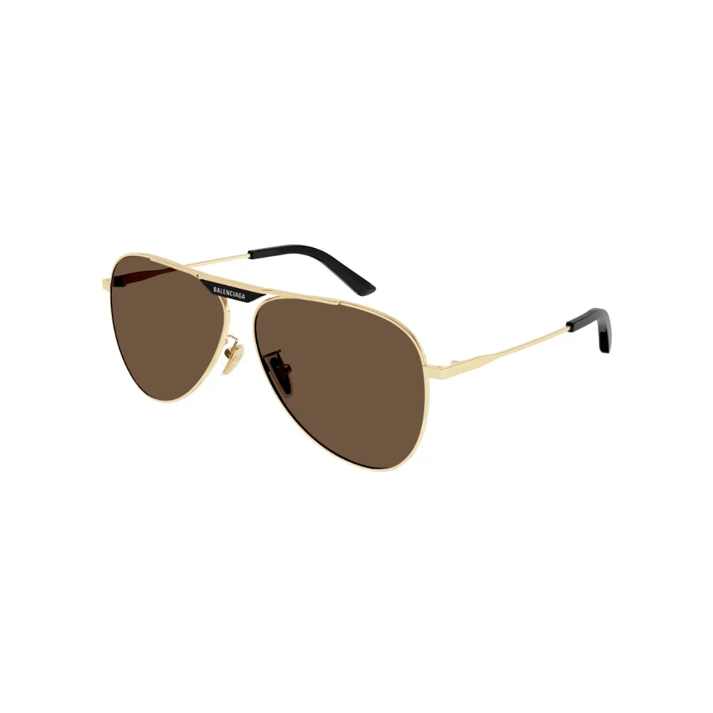 Balenciaga Sunglass Unisex Gold Brown BB0244S-003