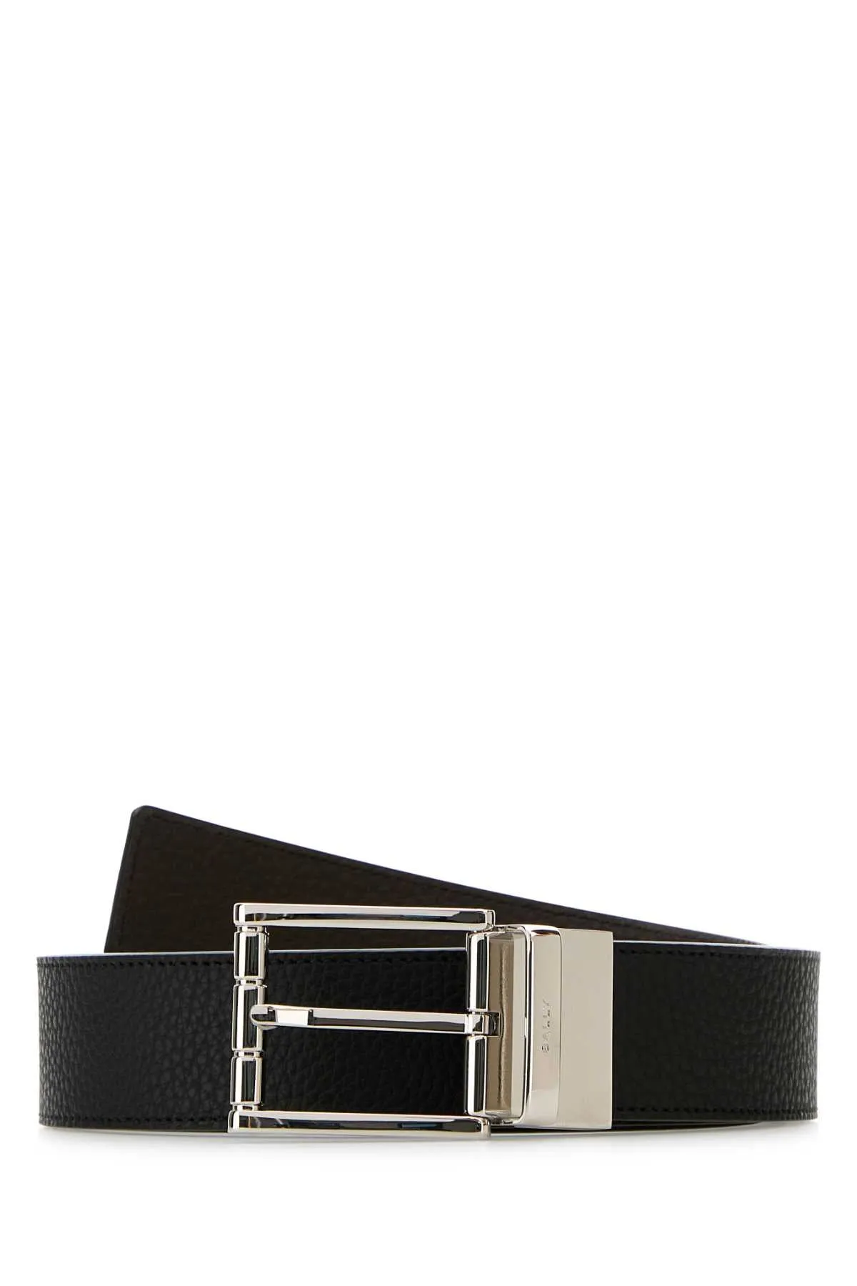 Bally Black Leather Reversible Belt