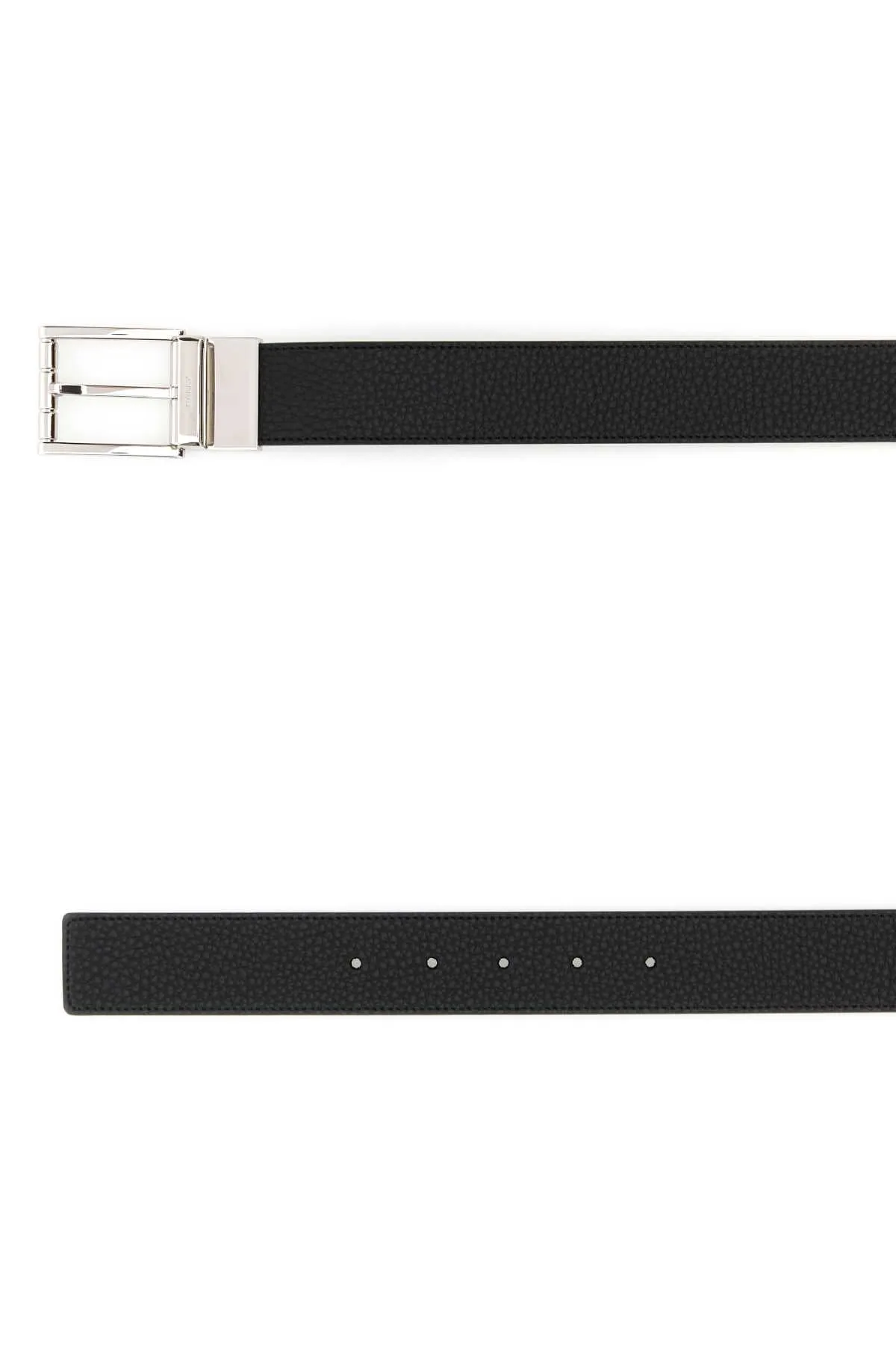 Bally Black Leather Reversible Belt