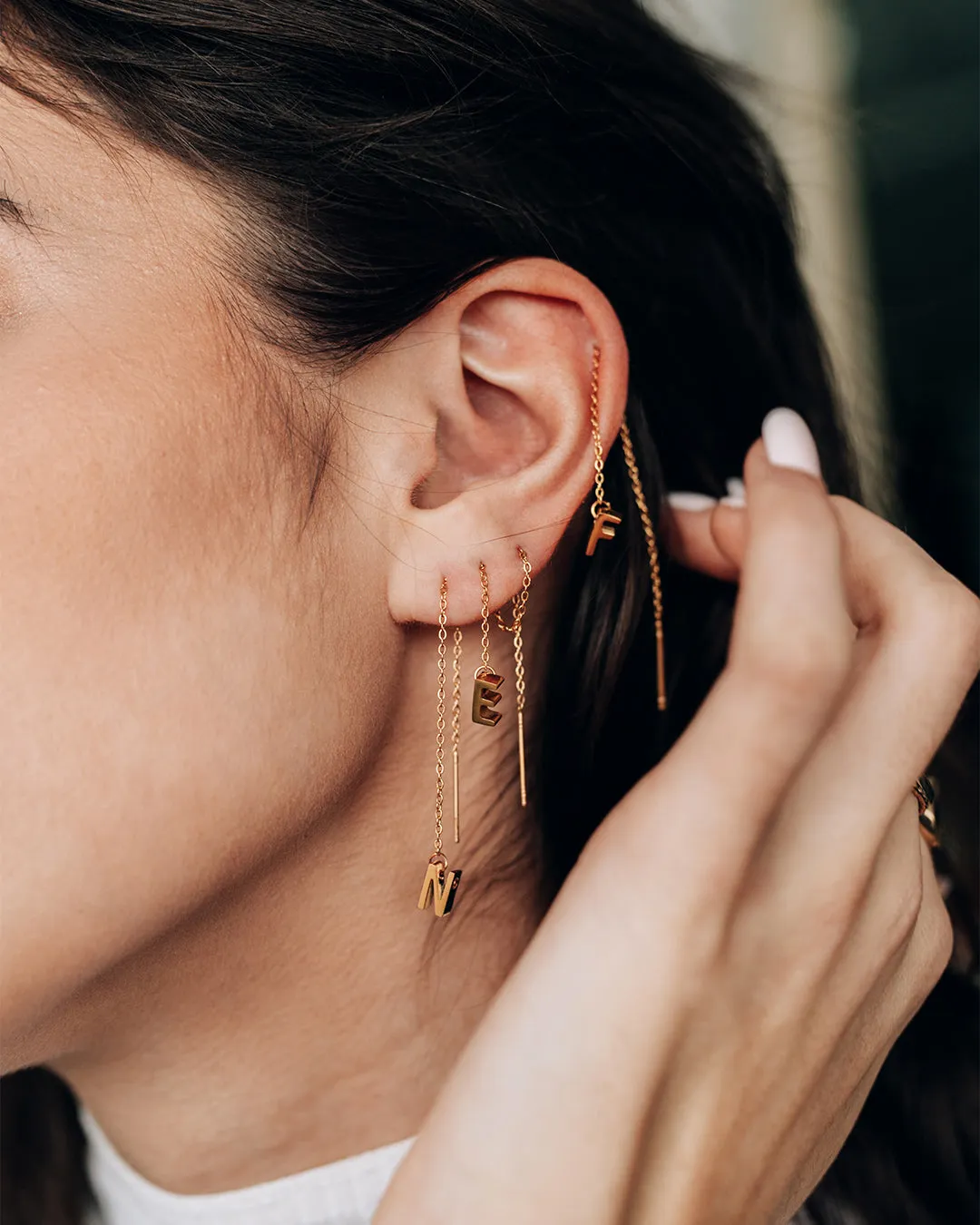 Beto Single Gold Earring