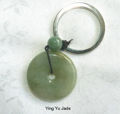 Bi Symbol of Heaven Burmese Jadeite Key Chain / Pendant (BJP-BI-K)