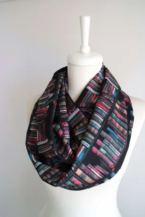 Bookshelf  Infinity Scarf Handmade Limited Edition