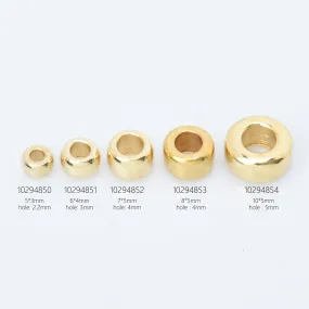 Brass Round Spacer Beads Metal Spacer Beads Spacer Loose Jewelry beads Wholesale Beads 100pcs 102948