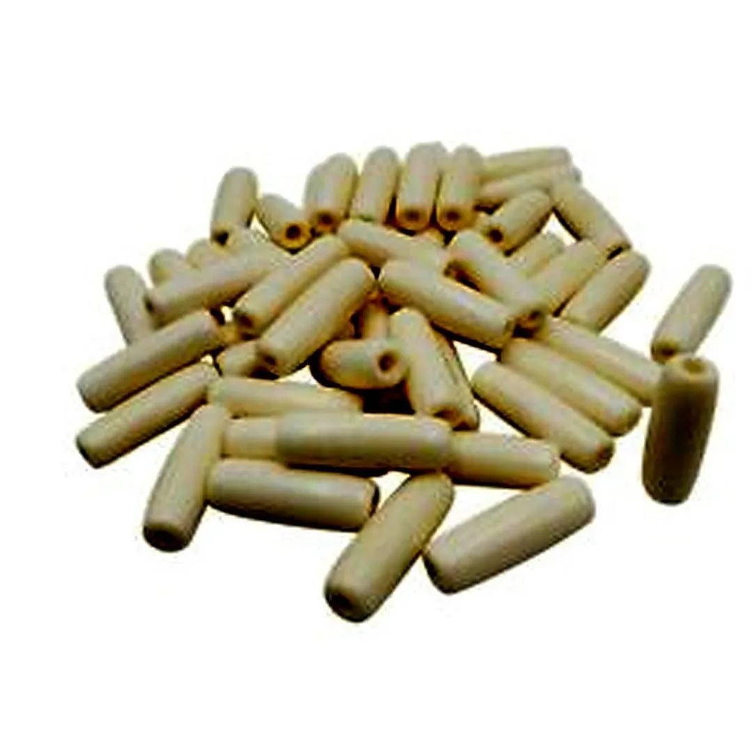 Buffalo Bone Hair Pipe Thin Beads 10 PKG