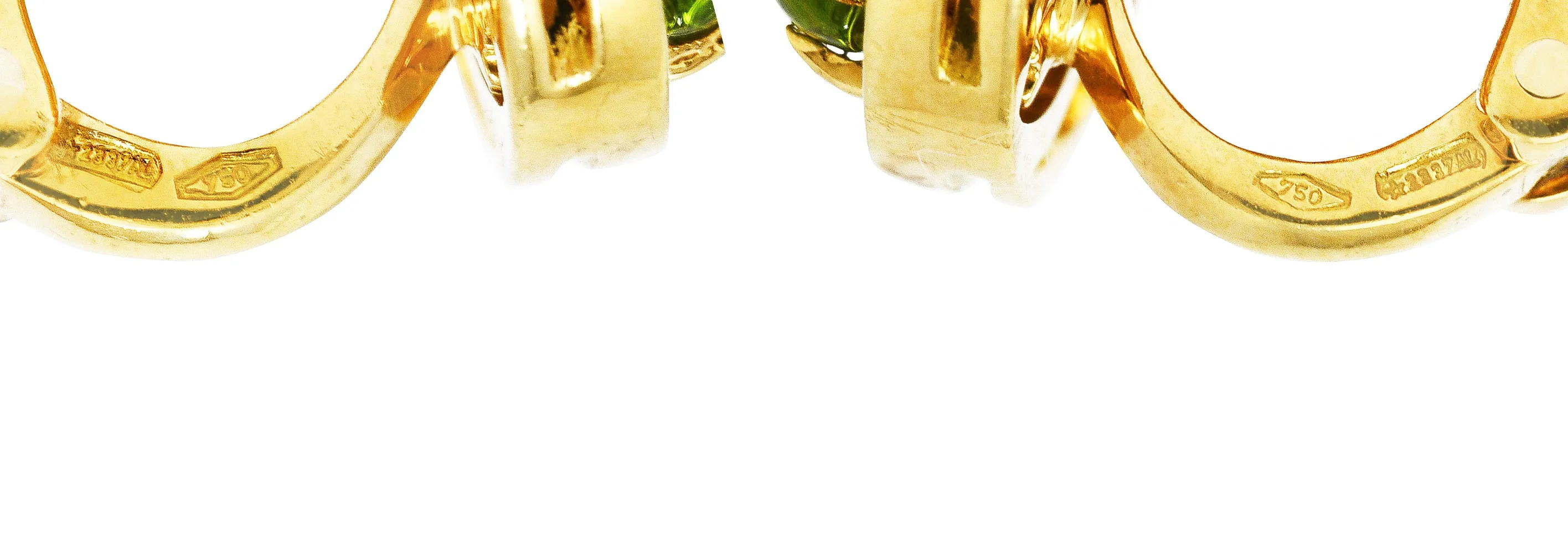 Bulgari Peridot Blue Topaz Garnet Diamond 18 Karat Yellow Gold Allegra Gemstone Earrings