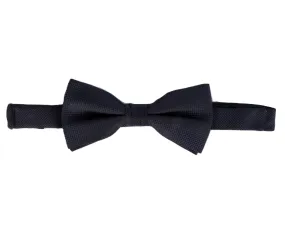 Carlo Visconti Navy Self Pattern Bow Tie