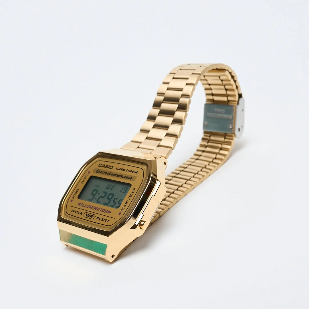 Casio - Vintage Unisex Digital Watch (Gold/Beige)