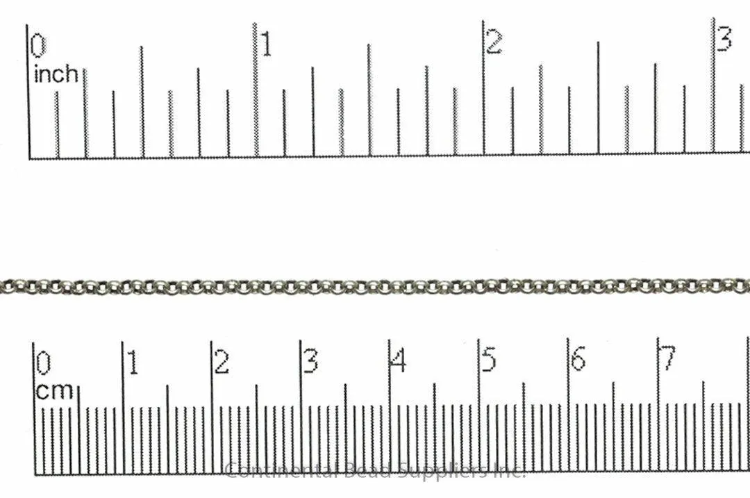 CH30, 2mm Rolo Chain  - Per Foot