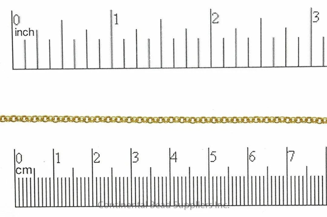 CH30, 2mm Rolo Chain  - Per Foot