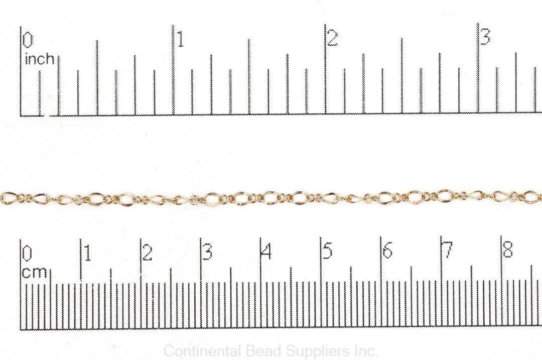 CH302, Figaro Chain - Per Foot