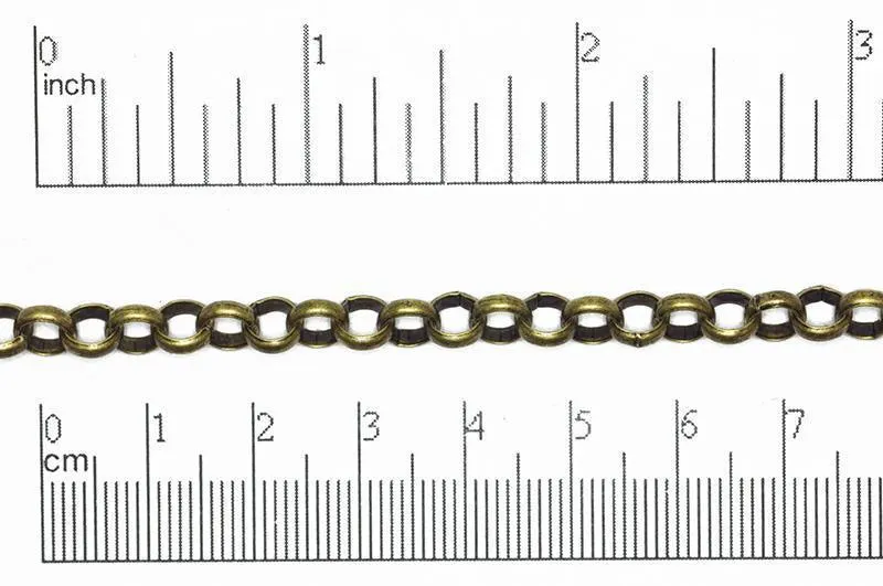 CH823, 6mm Rolo Chain - Per Inch