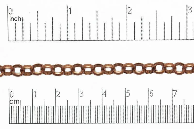 CH823, 6mm Rolo Chain - Per Inch