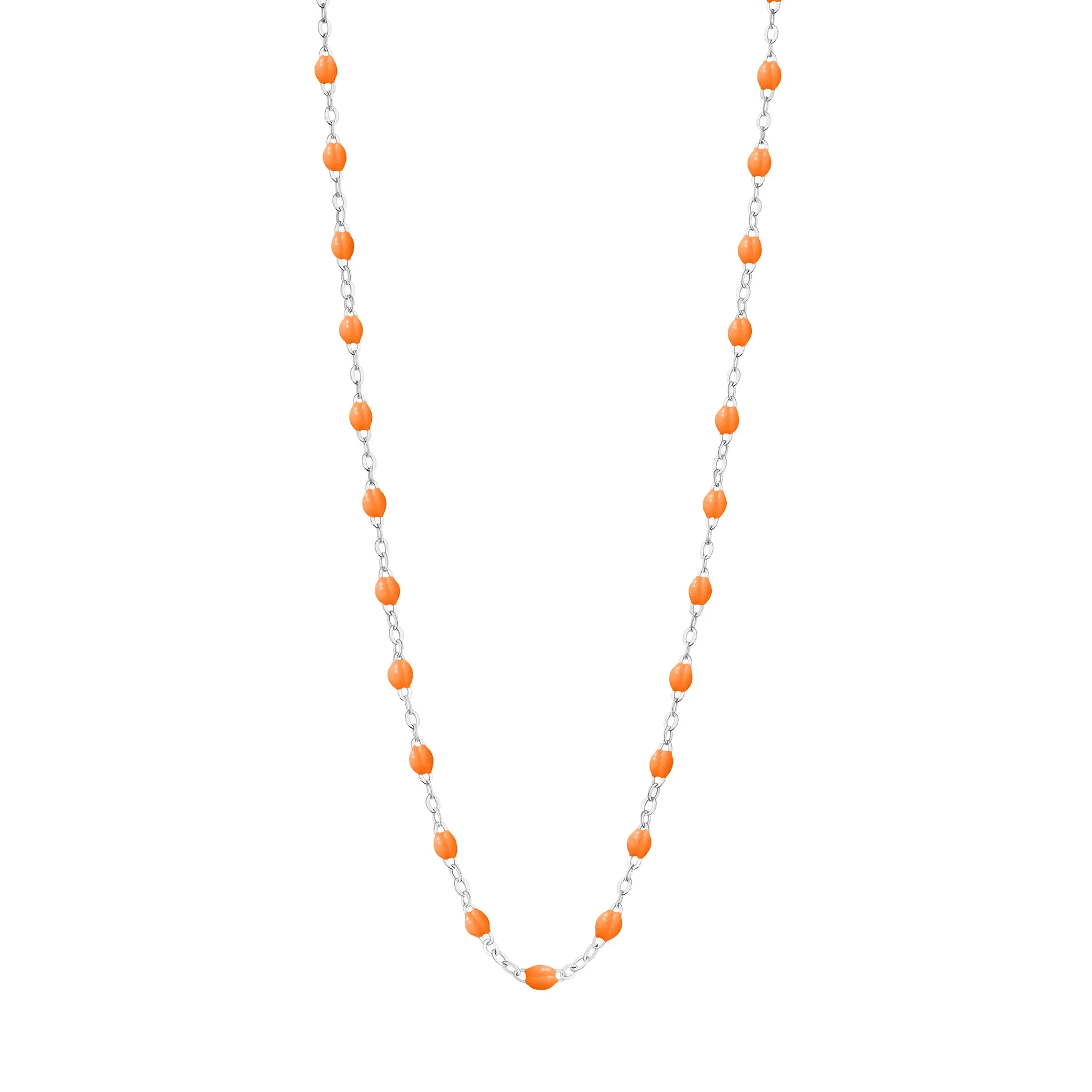 Classic Gigi Mandarine necklace, White Gold, 16.5