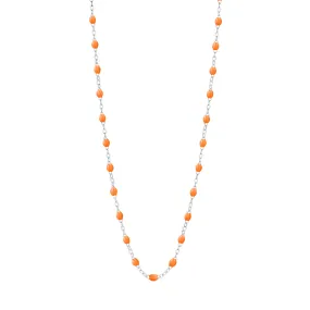 Classic Gigi Mandarine necklace, White Gold, 16.5