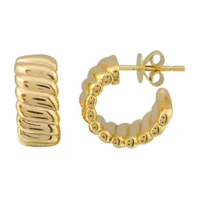 COCO CROISSANT OPEN HOOP EARRINGS