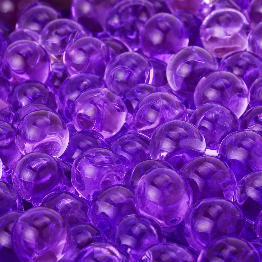 Crystal Soil Water Beads Mud Balls for Wedding, Party, Decor, Flower Arrangements,Grow Ball Craft-Home Decor purple 100 gram/lot