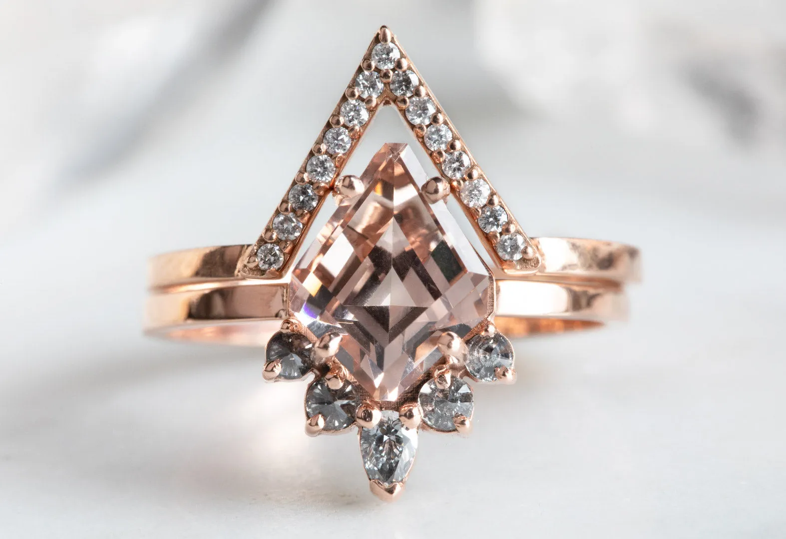 Custom Pavé Diamond Stacking Ring