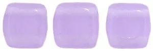 CzechMates 6mm Square Glass Beads Milky Alexandrite