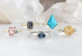 Design Your Own Custom Natural Gemstone Engagement Ring