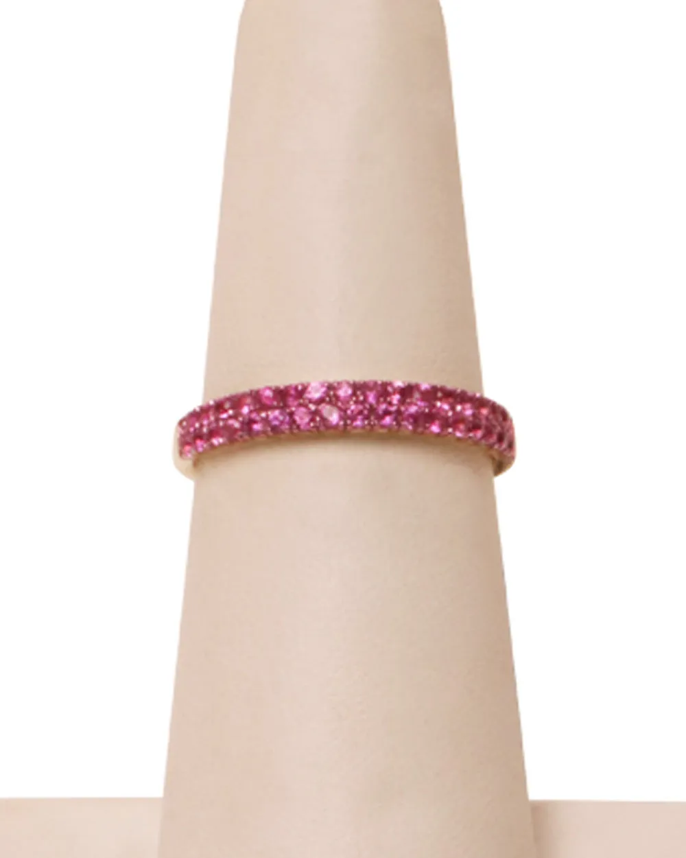 Double Pink Sapphire Ring