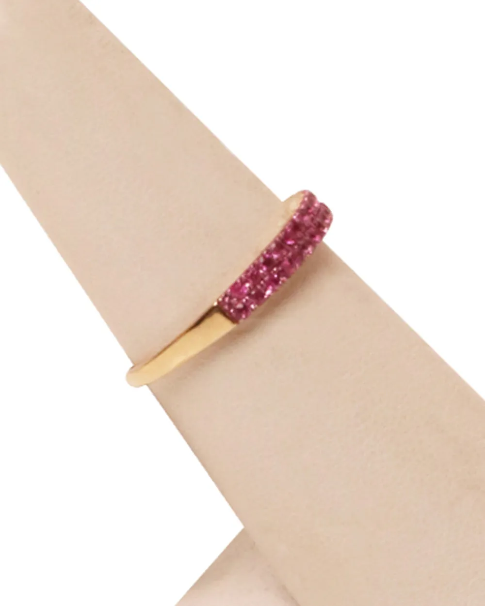 Double Pink Sapphire Ring