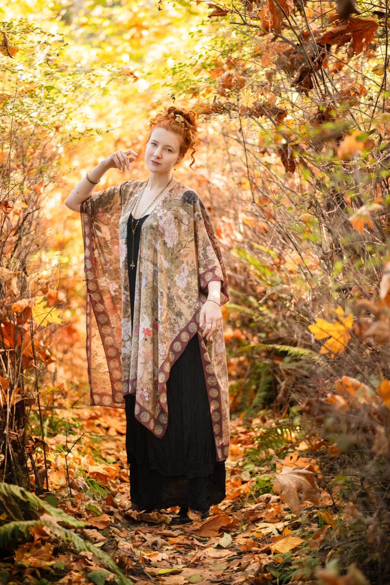 Dreamweaver Bamboo Bohemian Kimono with Zodiac Signs