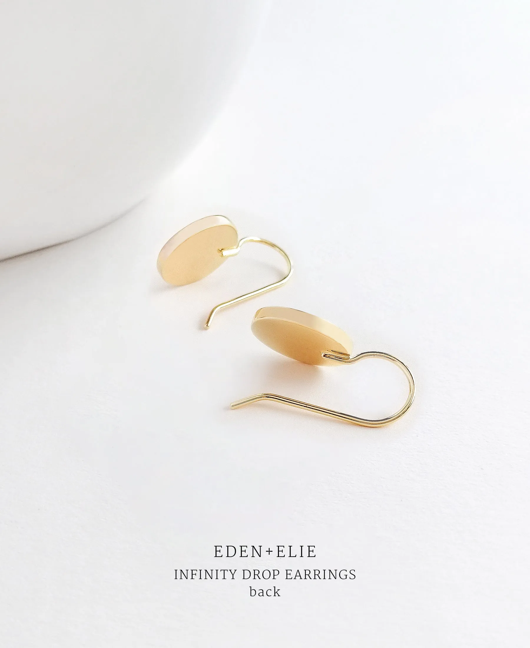 EDEN + ELIE Infinity drop earrings - nectar