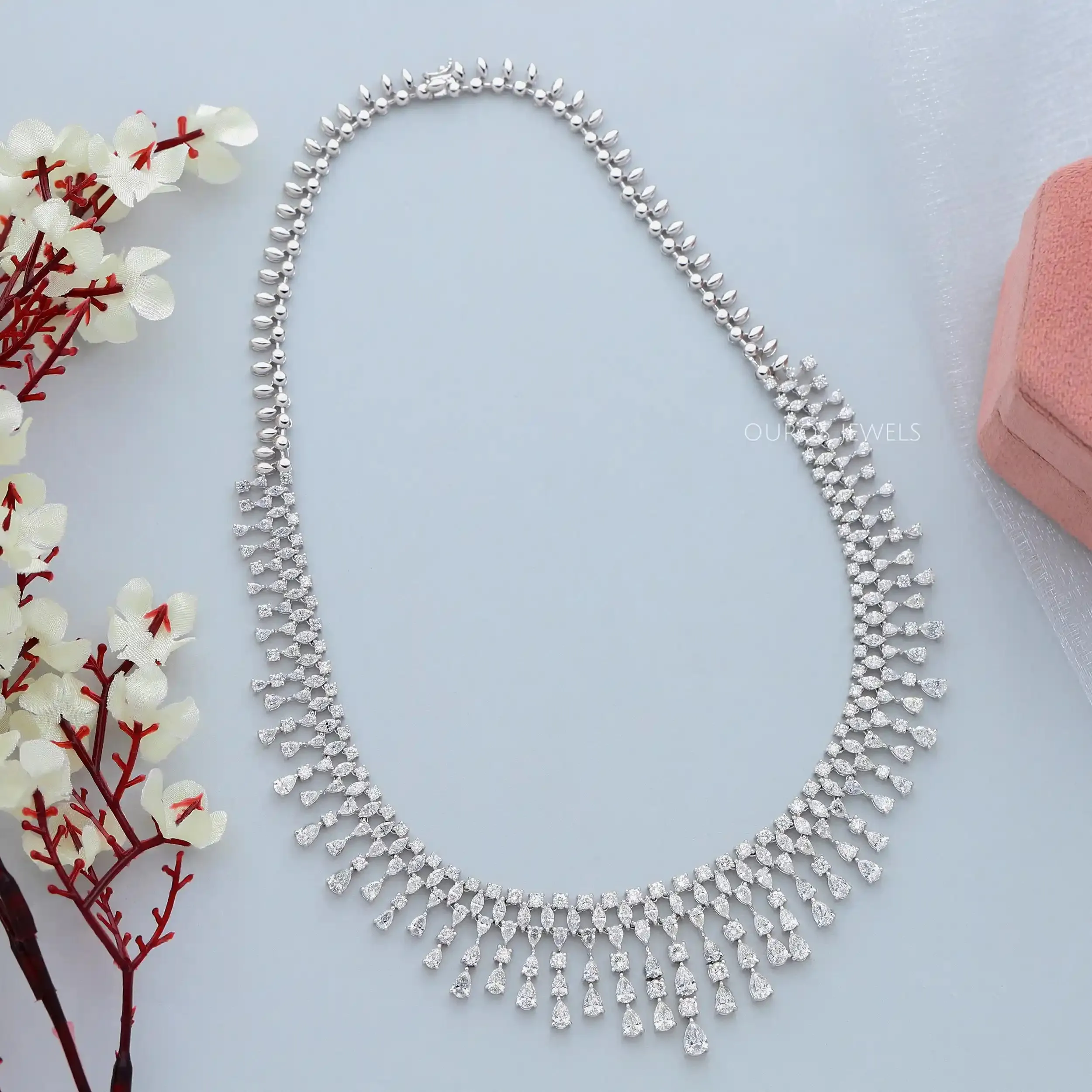 Elegant Diamond Choker Necklace for Women